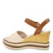 Beige sandale na punu petu MS7037G