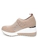 Beige tenisice na petu QH1450G