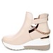 Beige tenisice na petu QH1457G