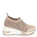 Beige tenisice na petu QH1463G