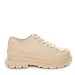 Beige tenisice s platformom 85-731T