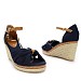 Navy sandale na punu petu 1000-Q58G