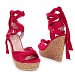 Crvene sandale na punu petu R4Z6112-7T