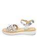 Srebrne sandale H092T