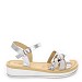 Srebrne sandale H092T