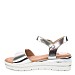 Srebrne sandale s petom CK182G