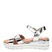 Srebrni sandali s peto CK183G